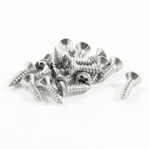 sourcing map 12 mm x 3 mm Gewindedurchmesser Edelstahl-Kreuzkopf-Blechschraube 20 Stk von uxcell