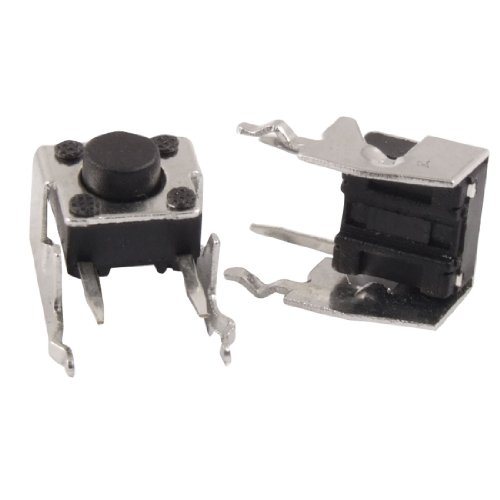 sourcing map 20 PCS Momentary rechts Winkel Taktile Tact Push Button Switch 6 x 6 mm x 5 mm de von sourcing map