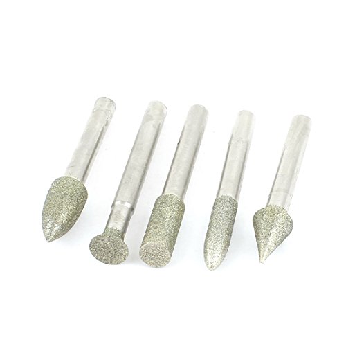 sourcing map 60 mm Länge 6 mm Schaft Schleifstifte Bit Schleifstifte Set 5 pcs de von uxcell