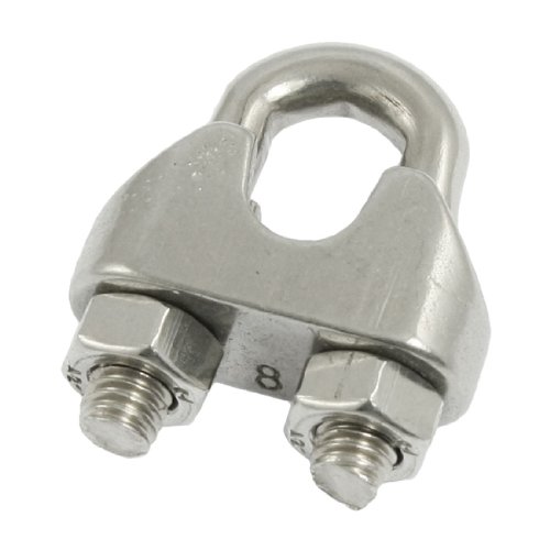 Edelstahl Kabel-Clip Sattelkloben für 5/81,3 cm 8 mm Draht Seil von sourcing map