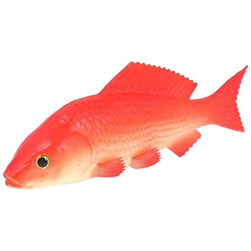 sourcing map Schaum Aquarium Künstliche Simulation Gold Fisch Ornament, Rot/Weiß de von uxcell