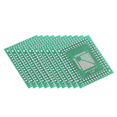Sourcingmap TQFP-(32–100Pin) 0,5/TQFP-(32–64pin) 0,8 to Dip Adapter PCB Board SMD Konverter 100 von uxcell