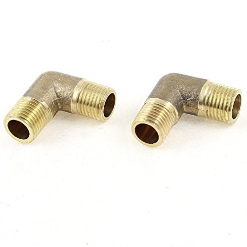 Sourcingmap a14021900ux0468 Sechskant Schmiernippel, Gold, Set von 2 Stück von sourcing map