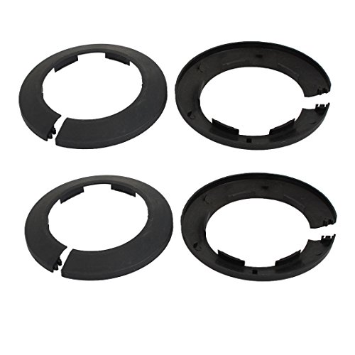 Sourcingmap a17032300ux0797 Halsband Rohrleitung, Schwarz, Set von 4 Stück von sourcing map