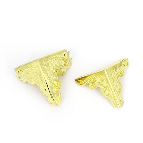 Triangle Design Spitze Klammern 25 mm x 25 mm x 25 mm Gold Ton 8 PCS von sourcing map