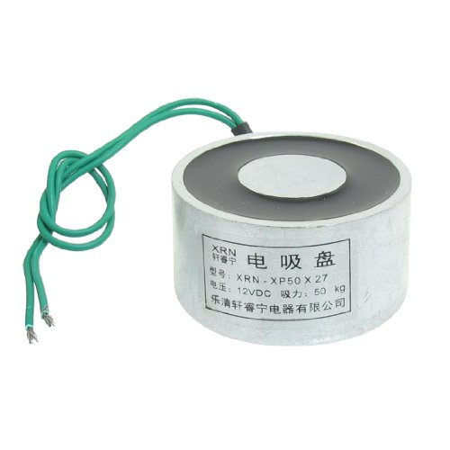 sourcing map gesaugt Elektro-Lasthebemagnet Elektromagnet 12 VDC 50 Kg 50 kg 50 x 27 mm de von uxcell