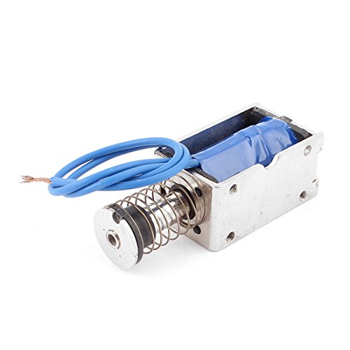 sourcing map Drücken Ziehen Typ DIY DC Elektromagnet Magnet Solenoid 15mm 45N DC 24V 2A DE de von uxcell