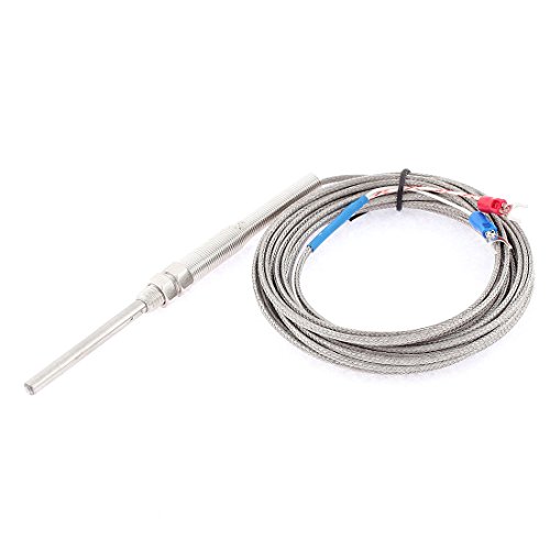 sourcing map K Typ Thermoelement Sonde Temperatur Kontrolle 0-400C Sensor 5cm Gabel Fühler 5M DE de von uxcell