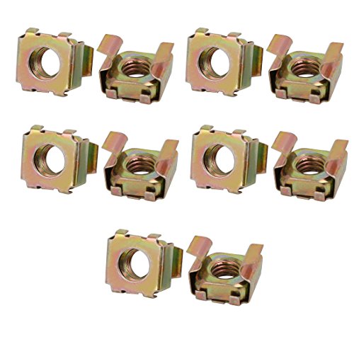 sourcing map 10pcs M8 65Mn Feder Stahl Käfig Käfigmutter für Regal Schrank DE de von uxcell