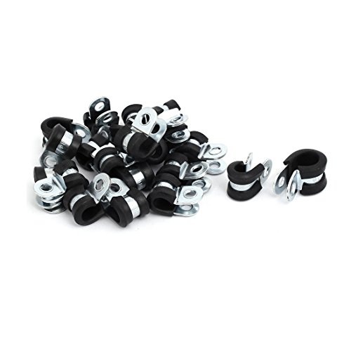 sourcing map 20 Stk 8mm Dmr. Gummi Gefüttert R Form Verzinkt Rohrclip Kabelklemme de sourcing map 20 Stk 8mm Dmr. Gummi Gefüttert R Form Verzinkt Rohrclip Kabelklemme de von uxcell