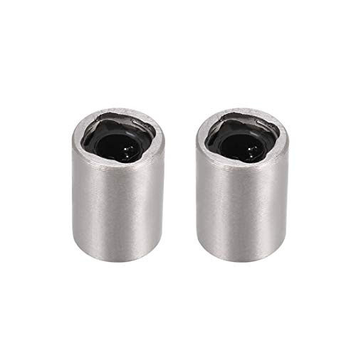 sourcing map 2 Stück Linearkugellager LM3UU 3mm Bohrung 7mm Außendurchm. 10mm Länge für CNC Maschinen 3D Drucker von uxcell