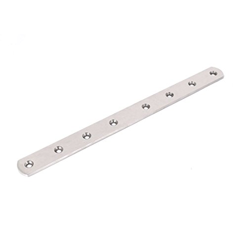 sourcing map Flat Metal Repair Mending Fixing Plate Brackets Support Winkelverbinder 300mmx25mmx4mm von uxcell