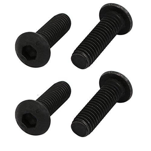 sourcing map 4 Stück M6x20mm 10.9 Grad Linksgewindebolzen Sicherungsschraube für Bohrfutter DE de von uxcell