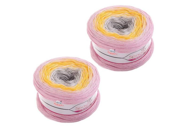 spagoyarn 2 x 250g Farbverlaufsgarn Spago Rainbow Häkelwolle, 1000 m, 14 Sommerblume von spagoyarn