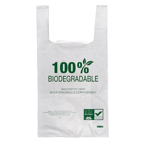 spar-home® Bio Müllbeutel 10 Liter – Ideal für Biomülleimer Komposteimer Küche Kompostierbare Biomüllbeutel Müllsäcke mit Griff Biomülltüten für Lebensmittel (1000) von spar-home