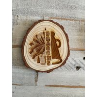 Individueller Jubel Und Fußball Ornament, Trainer Geschenk, Ihre Mannschaft Oder Schule Unten in Der Mitte, Drachen von sparkettedesigns