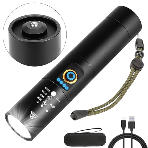 sparkleing Taschenlampe Led Aufladbar, Led Taschenlampe Extrem Hell, Starke Extrem Helle Aufladbare Taschenlampen, Flashlight USB C Torch Batteriebetrieben von sparkleing