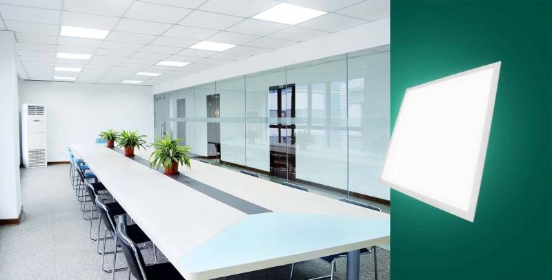 spectrum LED Einbauleuchte LED Panel 40W eckig 60x60cm weiß 5800lm 120° IP20 UGR<19 Neutral 4000K, Neutralweiß, UGR<19 von spectrum LED
