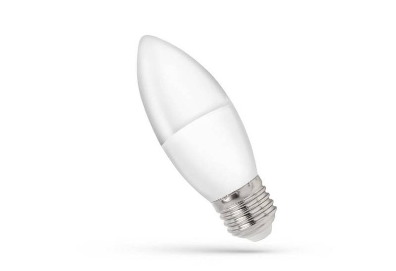 Spectrum LED-Leuchtmittel LED E27 C37 Kerzenform 1W 230V 90lm 270° Warmweiß 3000K, E27, Warmweiß von Spectrum