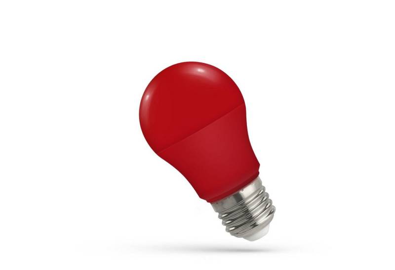 Spectrum LED-Leuchtmittel Spectrum LED E27 A50 Farbig Bunt 4.9W Birne 270° Lichterkette Deko ROT, E27, Rot von Spectrum