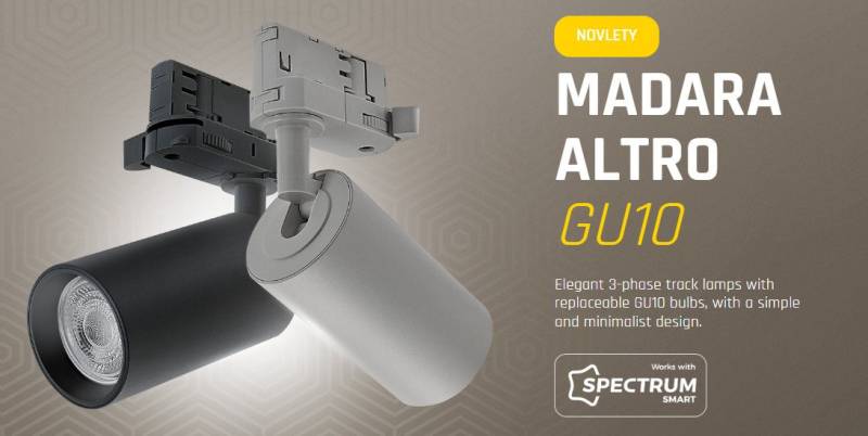 spectrum LED Schienensystem-Leuchten LED 3-Phasen Stromschienenstrahler GU10 Spot 230V IP20 max. 10W weiß von spectrum LED
