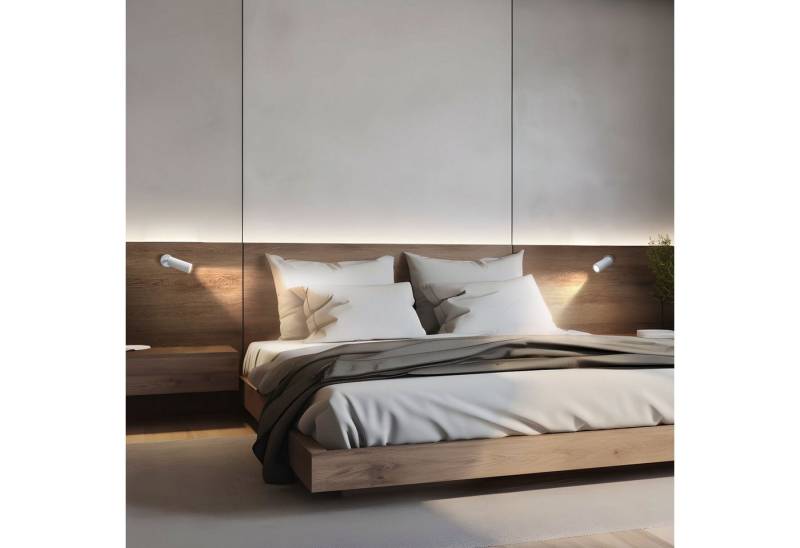 spectrum LED Schienensystem-Leuchten LED GU10 MR11 Aufbauleuchte max. 4W Deckenleuchte 250V weiß IP20 rund, 9.5 cm, schwenkbar, LED tauschbar von spectrum LED