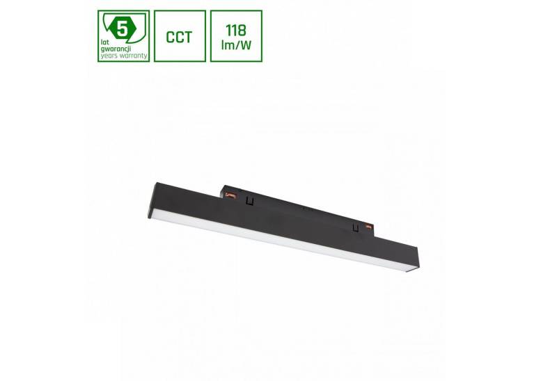 spectrum LED Schienensystem-Leuchten LED Line S 8W 48V 100° Stromschienenstrahler 940lm 2700-4000K CCT, 30.4 cm, schwenkbar, CCT, Farbwechsler von spectrum LED
