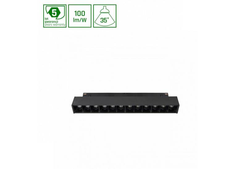 spectrum LED Schienensystem-Leuchten LED SYSTEM Shift 12W 48V 35° Stromschienenstrahler 1200lm Warm 3000K, 20.4 cm, schwenkbar, 48 V von spectrum LED