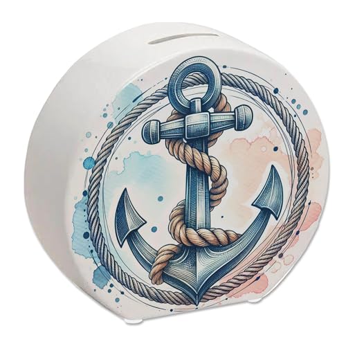 Anker mit Seil Spardose Schiff Nautik Marine Segeln Maritime Spardose Anker Seil für Freunde des Meeres von speecheese