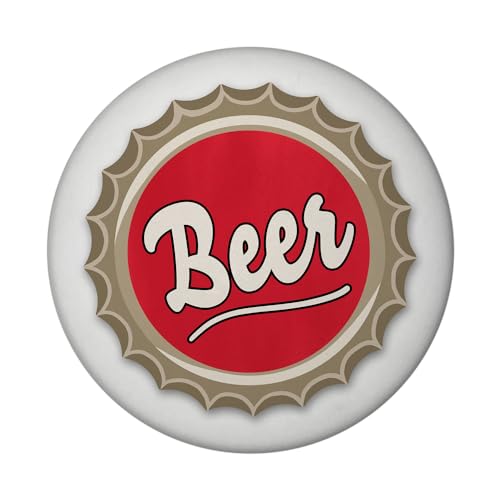 Beer Magnet rund mit Flaschenöffner im Kronkorken-Design lustiger Magnet rund mit Flaschenöffner für den Kühlschrank zum Befestigen von Fotos Postkarten oder Haushaltsplan von speecheese