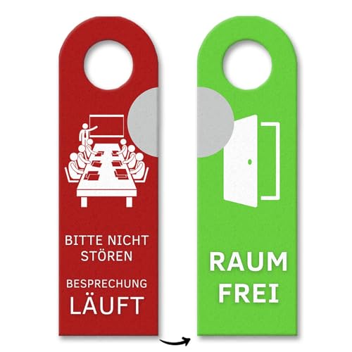 Besprechung läuft - Raum frei Türhänger ein praktischer Türhänger für Meetings Chef Büro Türschild Nicht Türanhänger Stören Büroalltag Filz Schreibtisch Kollegen Nicht Stören Besprechung läuft - Raum frei Türhänger ein praktischer Türhänger für Meetings Chef Büro Türschild Nicht Türanhänger Stören Büroalltag Filz Schreibtisch Kollegen Nicht Stören von speecheese