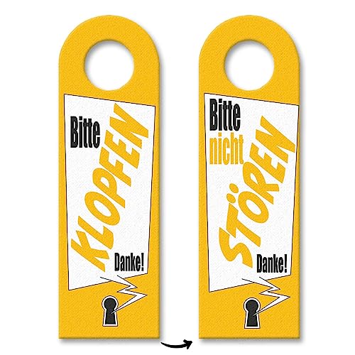 Bitte nicht stören oder klopfen Türhänger mit Schlüsselloch Motiv in gelb als praktisches Türschild für Menschen die nicht gestört werden wollen wenn sie am arbeiten sind Bitte nicht stören oder klopfen Türhänger mit Schlüsselloch Motiv in gelb als praktisches Türschild für Menschen die nicht gestört werden wollen wenn sie am arbeiten sind von speecheese