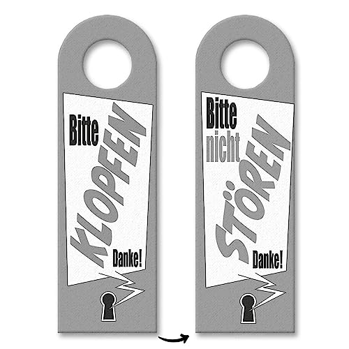 Bitte nicht stören oder klopfen Türhänger mit Schlüsselloch Motiv in grau als praktisches Türschild für Menschen die nicht gestört werden wollen wenn sie am arbeiten sind Bitte nicht stören oder klopfen Türhänger mit Schlüsselloch Motiv in grau als praktisches Türschild für Menschen die nicht gestört werden wollen wenn sie am arbeiten sind von speecheese