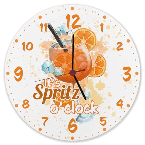 Cocktail Wanduhr aus Alu mit Spruch It's Spritz o'clock Cocktailuhr Hausbar Deko Aperol Liebhaber Geschenk Alkohol Genuss zu jeder Zeit Cocktail Wanduhr aus Alu mit Spruch It's Spritz o'clock Cocktailuhr Hausbar Deko Aperol Liebhaber Geschenk Alkohol Genuss zu jeder Zeit von speecheese