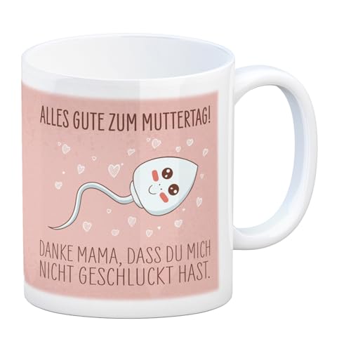 Danke Mama, dass du mich nicht geschluckt hast Kaffeebecher zum Muttertag versaute Tasse mit Spermium als Geschenk für die Mama zum Muttertag um ihr eine Freude zu machen von speecheese