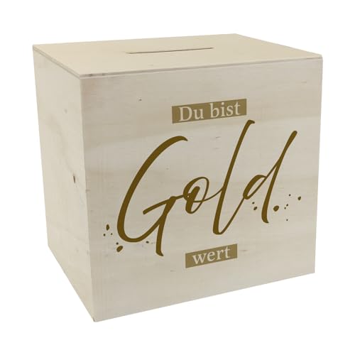Danksagung Spardose aus Holz mit Spruch Du bist Gold wert Ideal für Freundin Mama Papa Sohn Tochter Perfektes Familien- Kollegengeschenk Danksagung Spardose aus Holz mit Spruch Du bist Gold wert Ideal für Freundin Mama Papa Sohn Tochter Perfektes Familien- Kollegengeschenk von speecheese