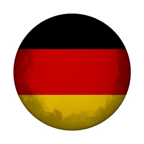 Deutschland Flagge Magnet rund schöner runder Magnet rund mit Flaggenmotiv zum Aufhängen von Reisefotos oder als Souvenir Dekoration für den Kühlschrank von speecheese