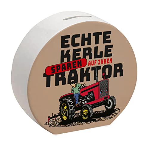 Echte Kerle sparen auf ihren Traktor Spardose für Landwirte in braun für EIN echtes Dorfkind, das später mal einen dicken Bulldog Fahren Will um Frauen zu von speecheese