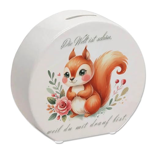Eichhörnchen Spardose mit Spruch Die Welt ist schön durch Dich Niedliche Eichhörnchen Spardose Süßes Flauschiges Tier Kleiner Nager Säugetier Eichhörnchen Spardose mit Spruch Die Welt ist schön durch Dich Niedliche Eichhörnchen Spardose Süßes Flauschiges Tier Kleiner Nager Säugetier von speecheese