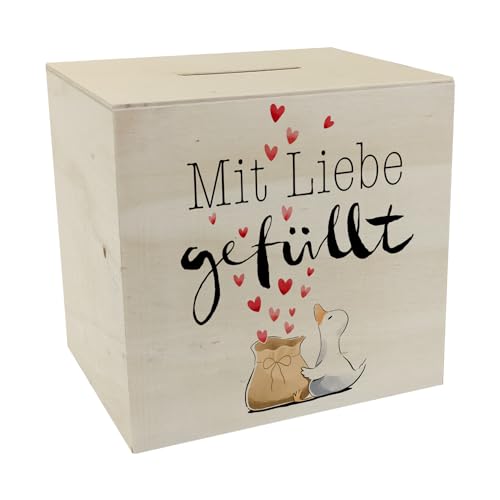 Ente Spardose aus Holz mit Spruch Mit Liebe gefüllt Valentinsgeschenk Hochzeitsgeschenk Ente Botschaft Perfekte Grüße als Liebesbote am Hochzeitstag Ente Spardose aus Holz mit Spruch Mit Liebe gefüllt Valentinsgeschenk Hochzeitsgeschenk Ente Botschaft Perfekte Grüße als Liebesbote am Hochzeitstag von speecheese