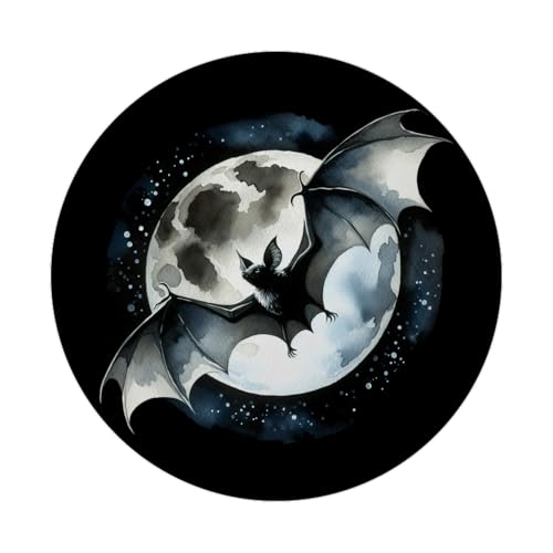 Fledermaus im Mondlicht Magnet mit Flaschenöffner rund fliegend im Nacht-Himmel beleuchtet Silhouette im Flug perfekt für die Nachtzeit und Halloween Fledermaus im Mondlicht Magnet mit Flaschenöffner rund fliegend im Nacht-Himmel beleuchtet Silhouette im Flug perfekt für die Nachtzeit und Halloween von speecheese