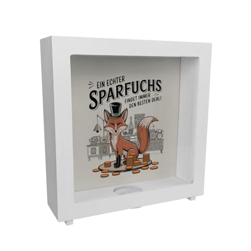 Fuchs mit Zylinder - Sparfuchs Rahmen Spardose aus Holz perfekt für nostalgische Sammler ergänzen Sie Ihr Zuhause mit Vintage-Stil passend zu Lampe Vase oder Uhr Fuchs mit Zylinder - Sparfuchs Rahmen Spardose aus Holz perfekt für nostalgische Sammler ergänzen Sie Ihr Zuhause mit Vintage-Stil passend zu Lampe Vase oder Uhr von speecheese