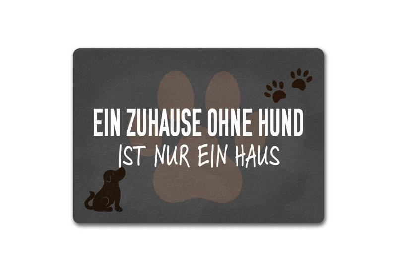 speecheese Fußmatte Ein Zuhause ohne Hund ist nur ein Haus Fußmatte in 35x50 cm ohne Rand von speecheese