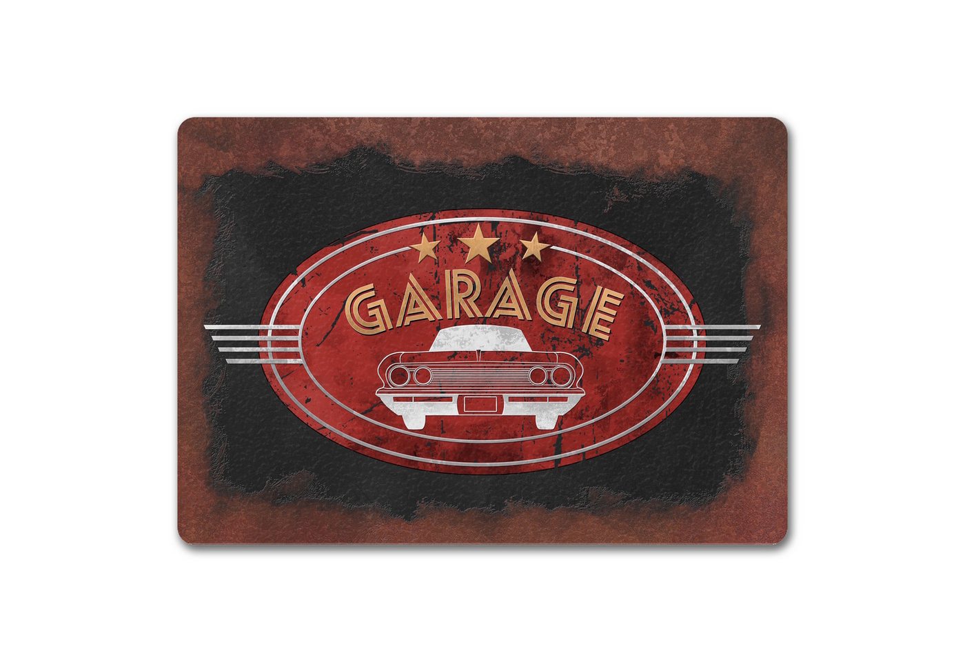 speecheese Fußmatte Garage Fußmatte in 35x50 cm ohne Rand in Metalloptik mit Automotiv speecheese Fußmatte Garage Fußmatte in 35x50 cm ohne Rand in Metalloptik mit Automotiv von speecheese