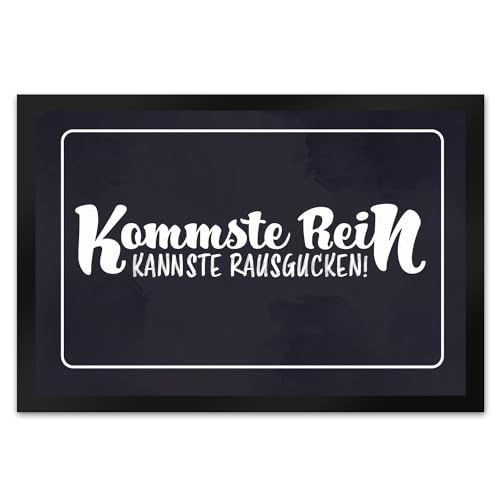 Fußmatte XL in 40x60 cm mit lustigem Spruch - Kommste rein Kannste rausgucken als lustiges Geschenk für Freunde und Familie freche Begrüßung vor der Haustüre in schlichtem Design Fußmatte XL in 40x60 cm mit lustigem Spruch - Kommste rein Kannste rausgucken als lustiges Geschenk für Freunde und Familie freche Begrüßung vor der Haustüre in schlichtem Design von speecheese