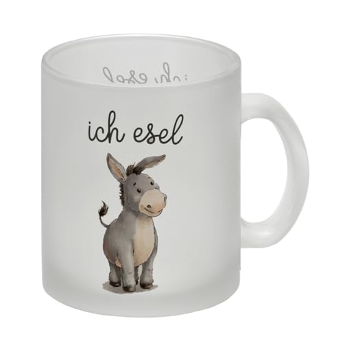 Ich Esel Glas Tasse für Tierliebhaber Lustiger Spruch für Büro oder Zuhause Selbstironie von speecheese