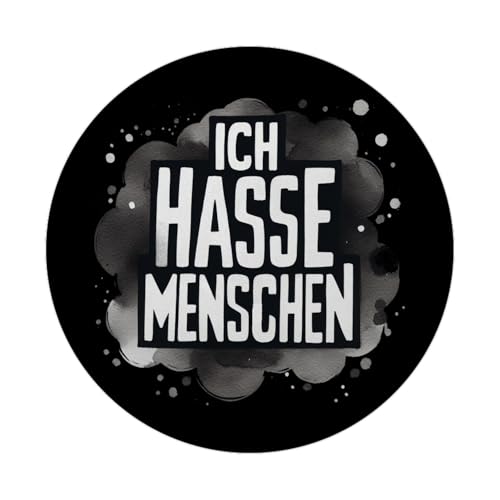 Ich Hasse Menschen Magnet mit Flaschenöffner rund mit weißem Text - Dicke Buchstaben für klare Aussage Lustiger Satz in prägnanten Worten Ich Hasse Menschen Magnet mit Flaschenöffner rund mit weißem Text - Dicke Buchstaben für klare Aussage Lustiger Satz in prägnanten Worten von speecheese