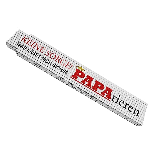 Keine Sorge das lässt sich sicher paparieren Meterstab aus Holz für den besten Papa Zollstock Geschenk für Männer Vater Vatertag von speecheese