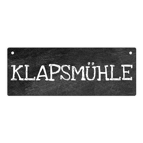 Klapsmühle Metallschild das perfekte Türschild für die Wohnungstüre Türe Tür-Schild lustig Aluminiumschild neckisch Wohnung Deko Durcheinander verrückt Bekloppte wie in einer von speecheese