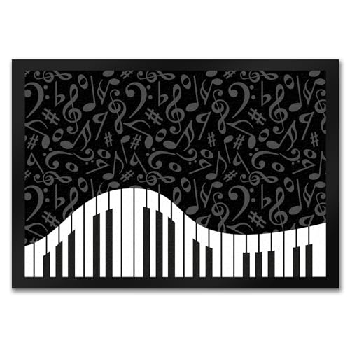 Klavier Fußmatte in 35x50 cm mit Notenschlüsseln und Vorzeichen als Geschenk für echte Musiker die ihre Liebe zur Musik Allen Zeigen wollen und auch selbst EIN Piano besitzen Klavier Fußmatte in 35x50 cm mit Notenschlüsseln und Vorzeichen als Geschenk für echte Musiker die ihre Liebe zur Musik Allen Zeigen wollen und auch selbst EIN Piano besitzen von speecheese